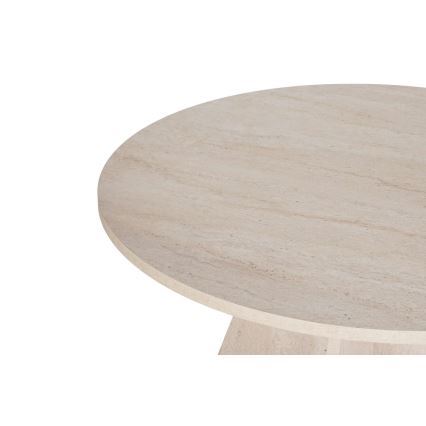 Masă rotundă de dining MATIN, Ø 120 cm, bej