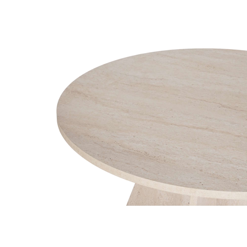 Masă rotundă de dining MATIN, Ø 120 cm, bej