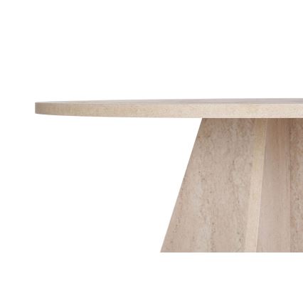 Masă rotundă de dining MATIN, Ø 120 cm, bej