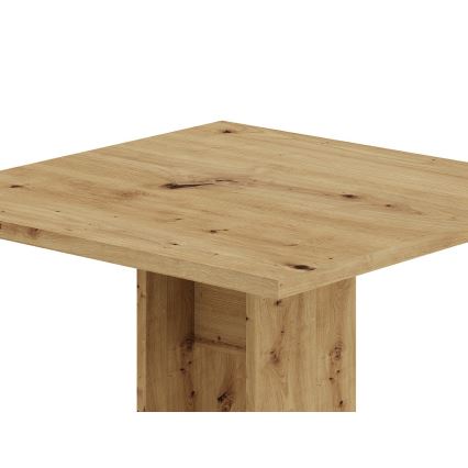 Masă STRAPO, 68 x 68 cm, stejar Artisan
