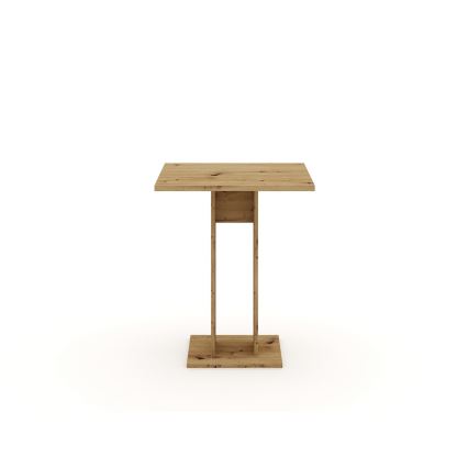 Masă STRAPO, 68 x 68 cm, stejar Artisan