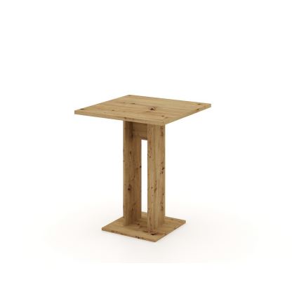 Masă STRAPO, 68 x 68 cm, stejar Artisan