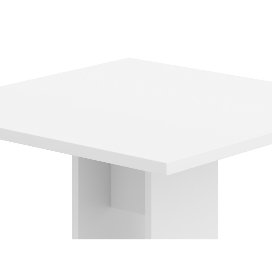 Masă STRAPO 68x68 cm, albă