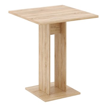 Masă STRAPO 68x68 cm, Stejar Sonoma