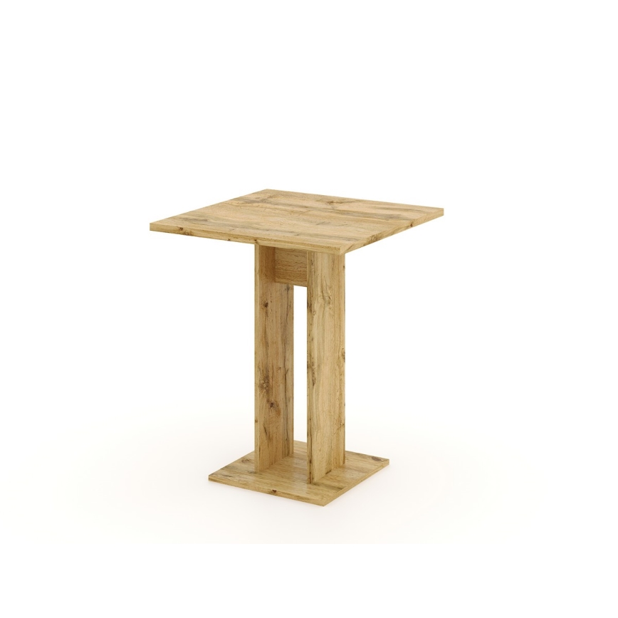 Masă STRAPO 68x68 cm, stejar Wotan