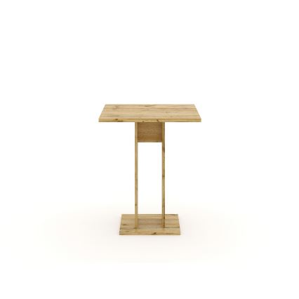 Masă STRAPO 68x68 cm, stejar Wotan