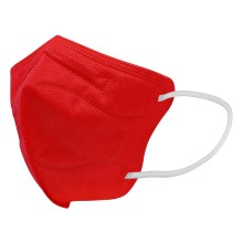 Mască de protecție respiratorie de mărime pentru copii FFP2 Kids NR CE 0370 roșu 1 buc.