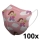 Mască de protecție respiratorie de mărime pentru copii FFP2 Kids NR CE 0370 roz fetiță 100 buc.