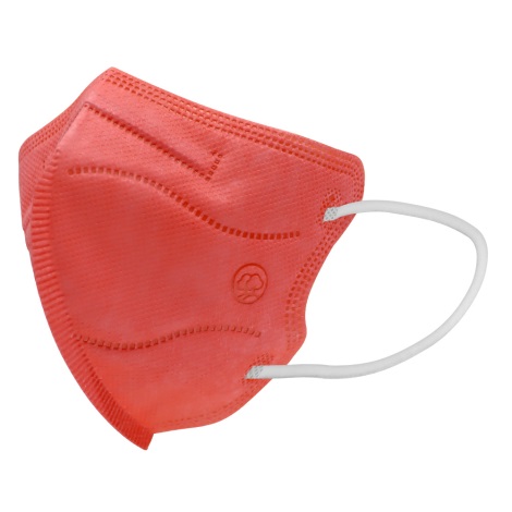 Mască de protecție respiratorie de mărime pentru copii FFP2 Kids NR CE 0370 roz închis 1 buc.
