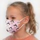 Mască de protecție respiratorie de mărime pentru copii FFP2 Kids NR CE 0370 roz pinguin 1 buc.