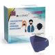 Mască de protecție respiratorie de mărime pentru copii FFP2 NR albastru închis Media Sanex 100 buc.