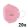 Mască de protecție respiratorie de mărime pentru copii FFP2 NR - CE 0370 Mask One roz 20 buc.