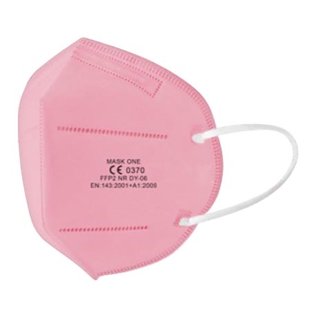 Mască de protecție respiratorie de mărime pentru copii FFP2 NR - CE 0370 roz Mask One 1 buc.