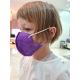 Mască de protecție respiratorie de mărime pentru copii FFP2 NR Kids mov 1 buc.