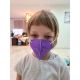 Mască de protecție respiratorie de mărime pentru copii FFP2 NR Kids mov 1 buc.