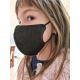 Mască de protecție respiratorie de mărime pentru copii FFP2 NR Kids negru 20 buc.
