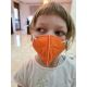 Mască de protecție respiratorie de mărime pentru copii FFP2 NR Kids portocalie 1 buc.