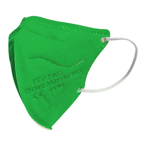 Mască de protecție respiratorie de mărime pentru copii FFP2 NR Kids verde 1 buc.