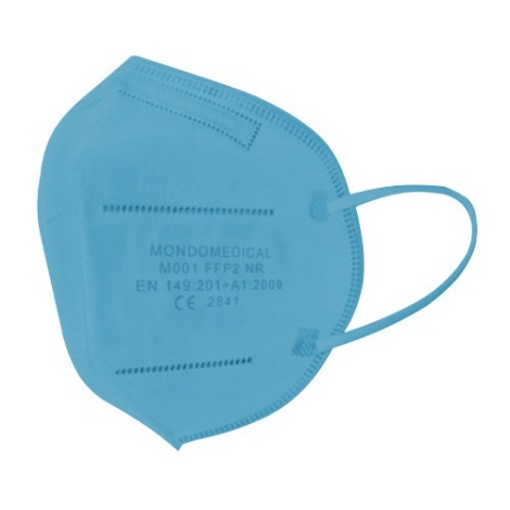 Mască de protecție respiratorie FFP2 NR albastru deschis Mondo Medical 1 buc.