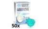 Mască de protecție respiratorie FFP2 NR azurie DEXXON MEDICAL 100 buc.