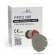 Mască de protecție respiratorie FFP2 NR CE 0598 gri 1 buc.