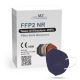 Mască de protecție respiratorie FFP2 NR CE 0598 mov închis 1 buc.