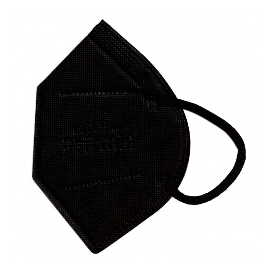 Mască de protecție respiratorie FFP2 NR CE 0598 neagră 1 buc.