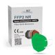 Mască de protecție respiratorie FFP2 NR CE 0598 verde 1 buc.