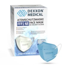 Mască de protecție respiratorie FFP2 NR DEXXON MEDICAL albastră deschis 1 buc.