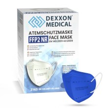 Mască de protecție respiratorie FFP2 NR DEXXON MEDICAL albastră închis 1 buc.