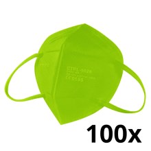 Mască de protecție respiratorie FFP2 NR / KN95 verde Media Sanex 100 buc.