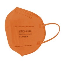 Mască de protecție respiratorie FFP2 NR portocalie Media Sanex 1 buc.