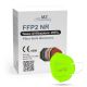Mască de protecție respiratorie FFP2 NR verde-limetă Manreally MZ 1 buc.