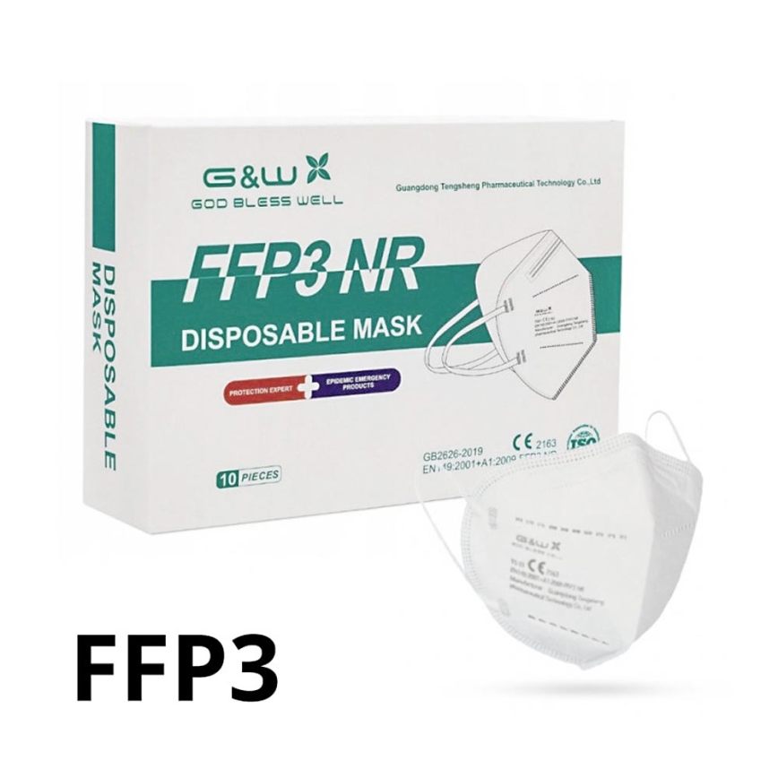 Mască de protecție respiratorie FFP3 NR G&W™ GDGP3