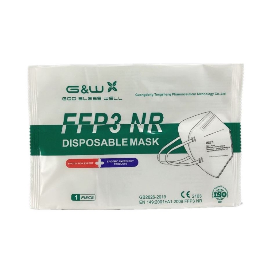 Mască de protecție respiratorie FFP3 NR G&W™ GDGP3