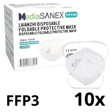 Mască de protecție respiratorie LAIANZHI KP302 FFP3 Media Sanex 10 buc.