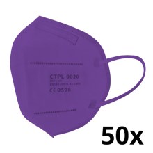 Mască de protecție respiratorie Media Sanex FFP2 NR / KN95 violet 50 buc.