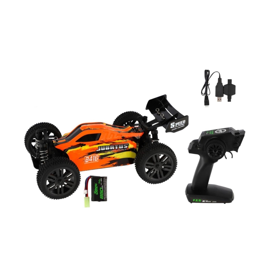 Mașină RC cu telecomandă Buggy Bonzai, 7,4 V/850 mAh, neagră/portocalie