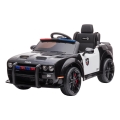 Mașinuță electrică de poliție Dodge Challenger 50W/4500 mAh negru/alb
