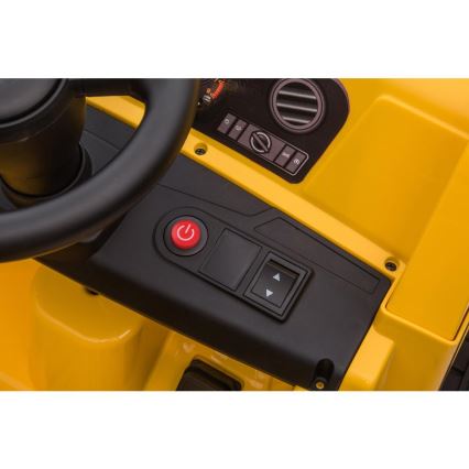 Mașinuță electrică încărcător CAT 60W/4500 mAh galben/negru