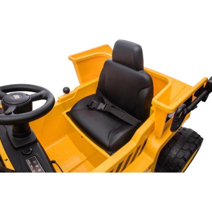 Mașinuță electrică încărcător CAT 60W/4500 mAh galben/negru