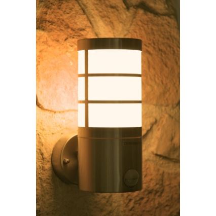 Philips Massive 16334/47/10 - Corp de iluminat perete exterior cu senzor CALGARY 1xE27/14W/230V