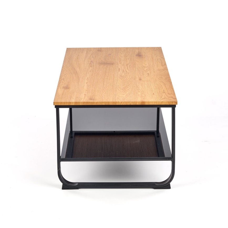 Măsuță de cafea ARTIGA 45x105 cm negru/bej