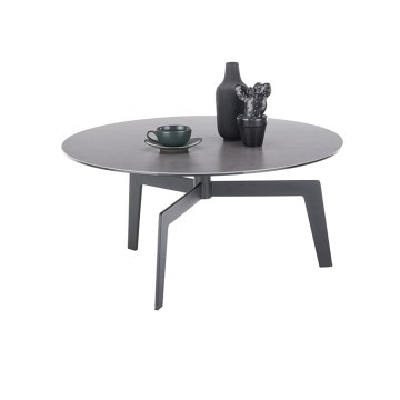 Măsuță de cafea BALANCE Ø 80 cm, gri/antracit