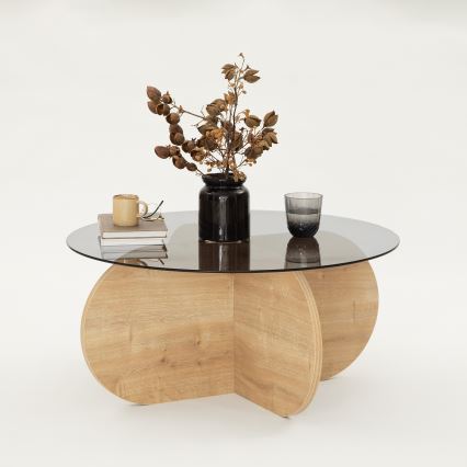 Măsuță de cafea BUBBLE 35x75 cm maro/negru