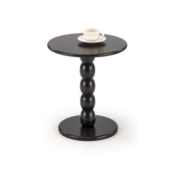 Măsuță de cafea CIRILA, diametru 40 cm, neagră