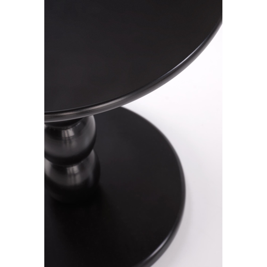 Măsuță de cafea CIRILA, diametru 40 cm, neagră