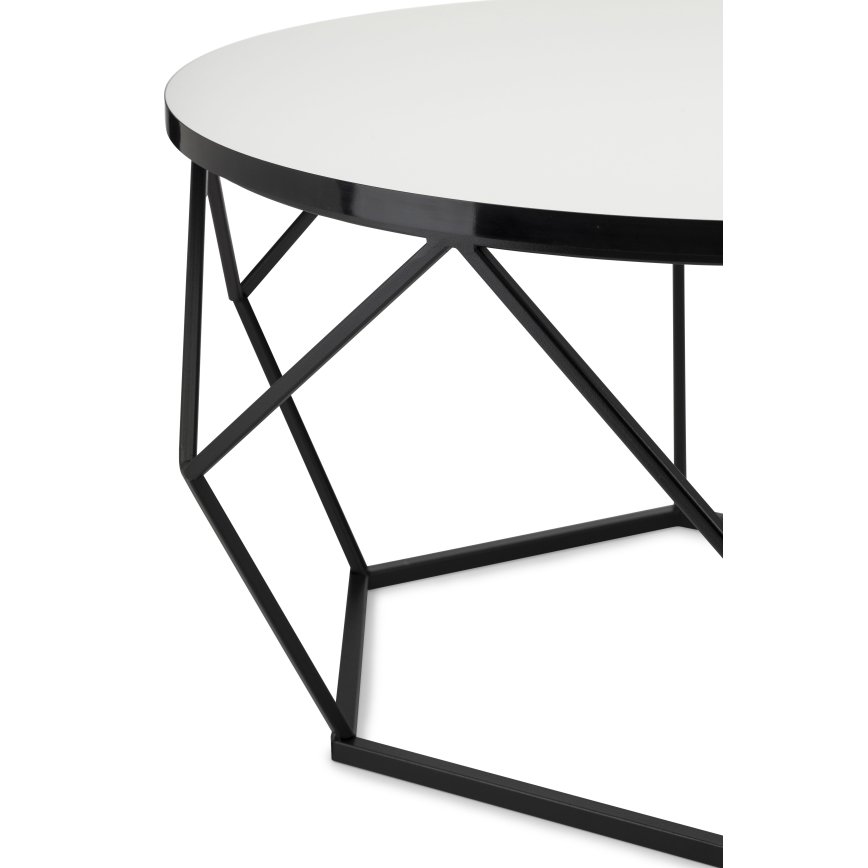 Măsuță de cafea DIAMOND 40x70 cm alb/negru