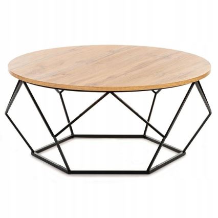 Măsuță de cafea DIAMOND 40x90 cm neagră/maro