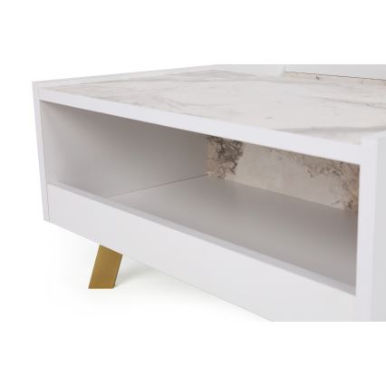 Măsuță de cafea FRIDA 63x90 cm albă